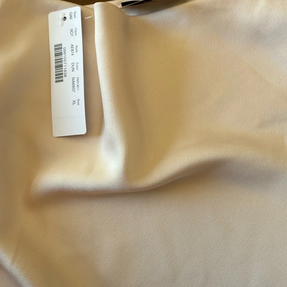 NWT J.Crew Soft Pink/Blush Cowl Neck Cami SZ XL w adjustable straps